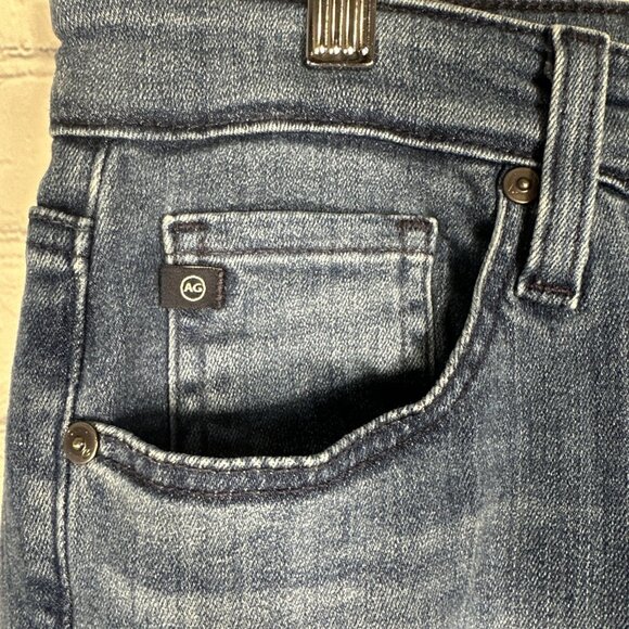 AG Jeans Womens 30 Blue Mari High Rise Slim Straight Adriano Goldschmied Stretch - Picture 3 of 12